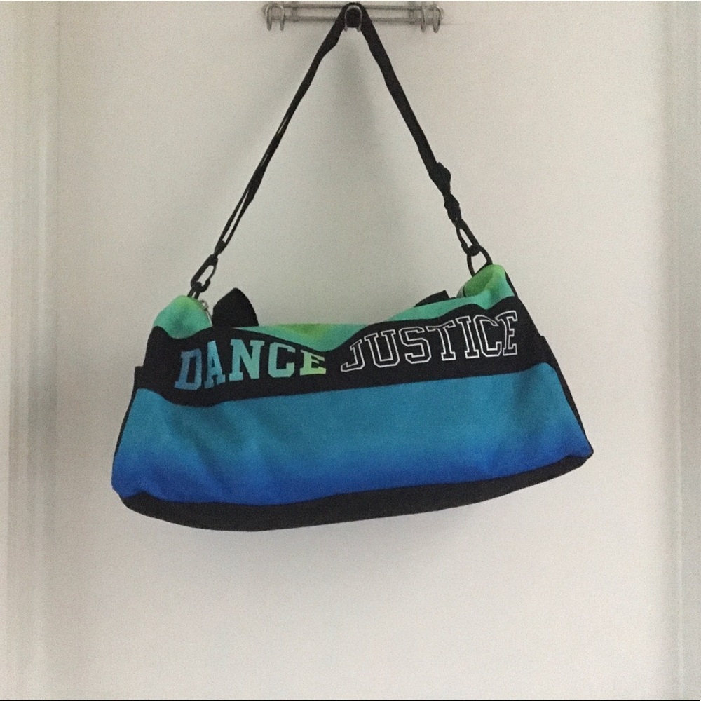 NWOT Justice Girls DANCE JUSTICE Duffle Bag
